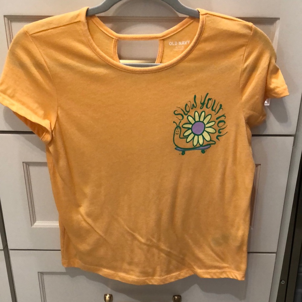 3/$15 Old Navy girls XL (14-16) orange sherbert colored tee
